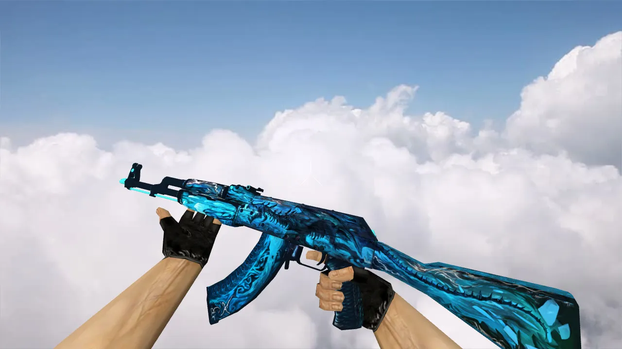 Модель «AK-47 Wyrm» v_ и p_ для CS 1.6: звук, анимация осмотра, текстуры, качество модели — скриншот 1
