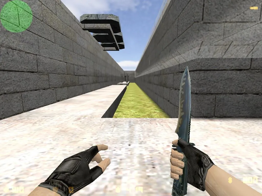 deathrun_greenworld_v1 - карта Deathrun для CS 1.6: точки, боты .nav, оптимизация wpoly/epoly - скриншот 2