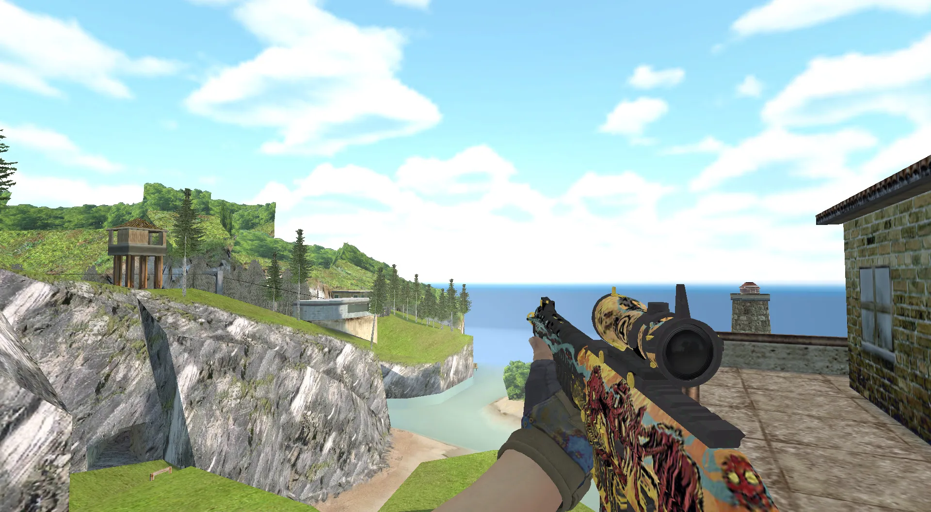 Пак моделей оружия Hydra Gloves | Case Hardened Pack для CS 1.6: v_, p_, w_ модели, анимация осмотра, звуки и текстуры - скриншот 4