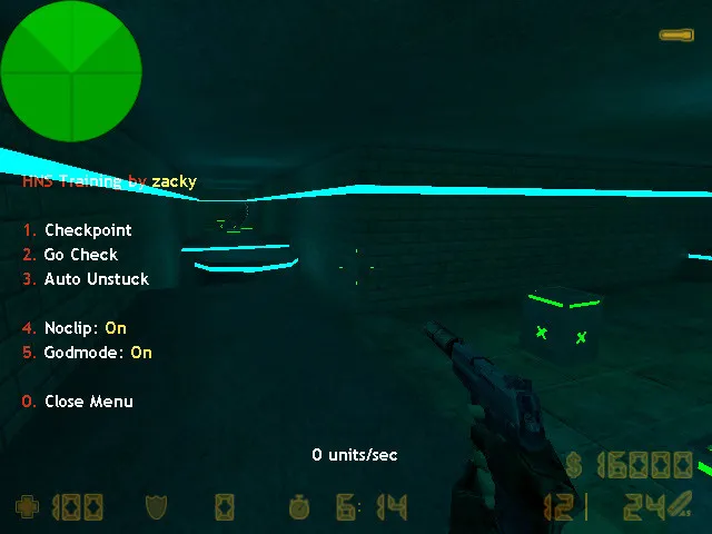 deathrun_blue_x - карта deathrun для CS 1.6: точки, раунды, .nav и оптимизация - скриншот 1
