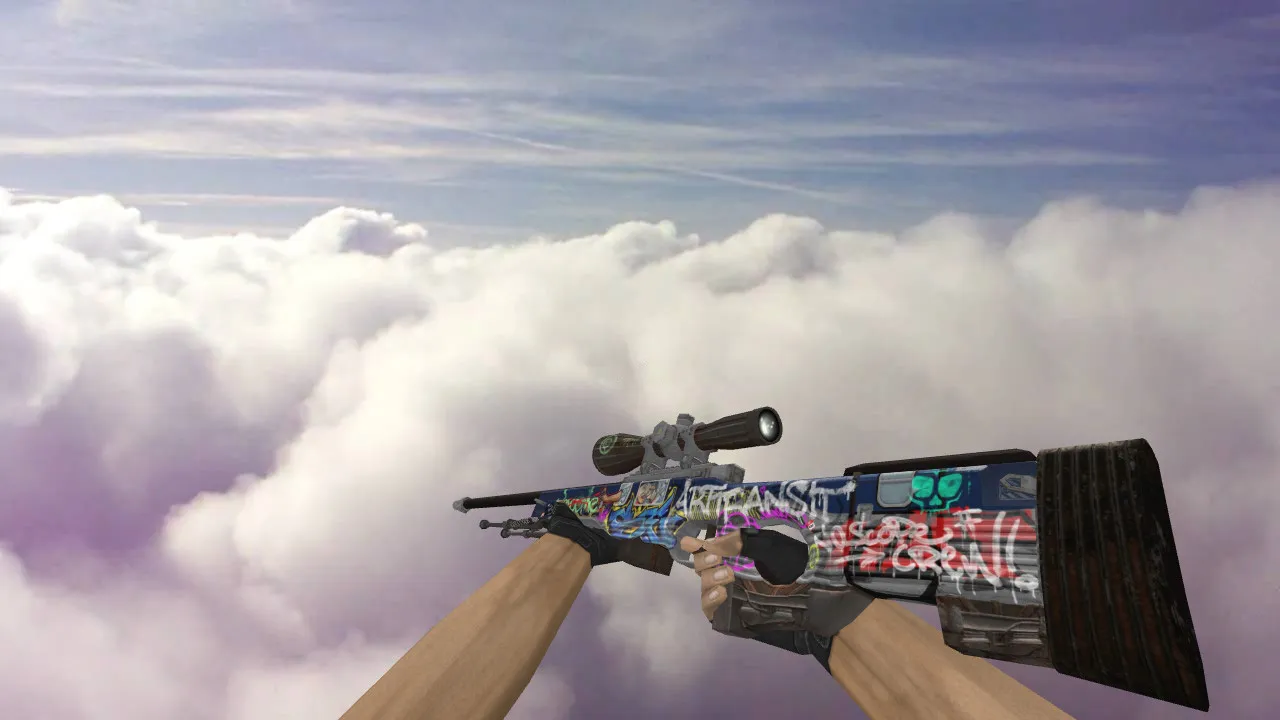 Модель «AWP Train Graffiti» для CS 1.6 - Качество и Уникальность - скриншот 1