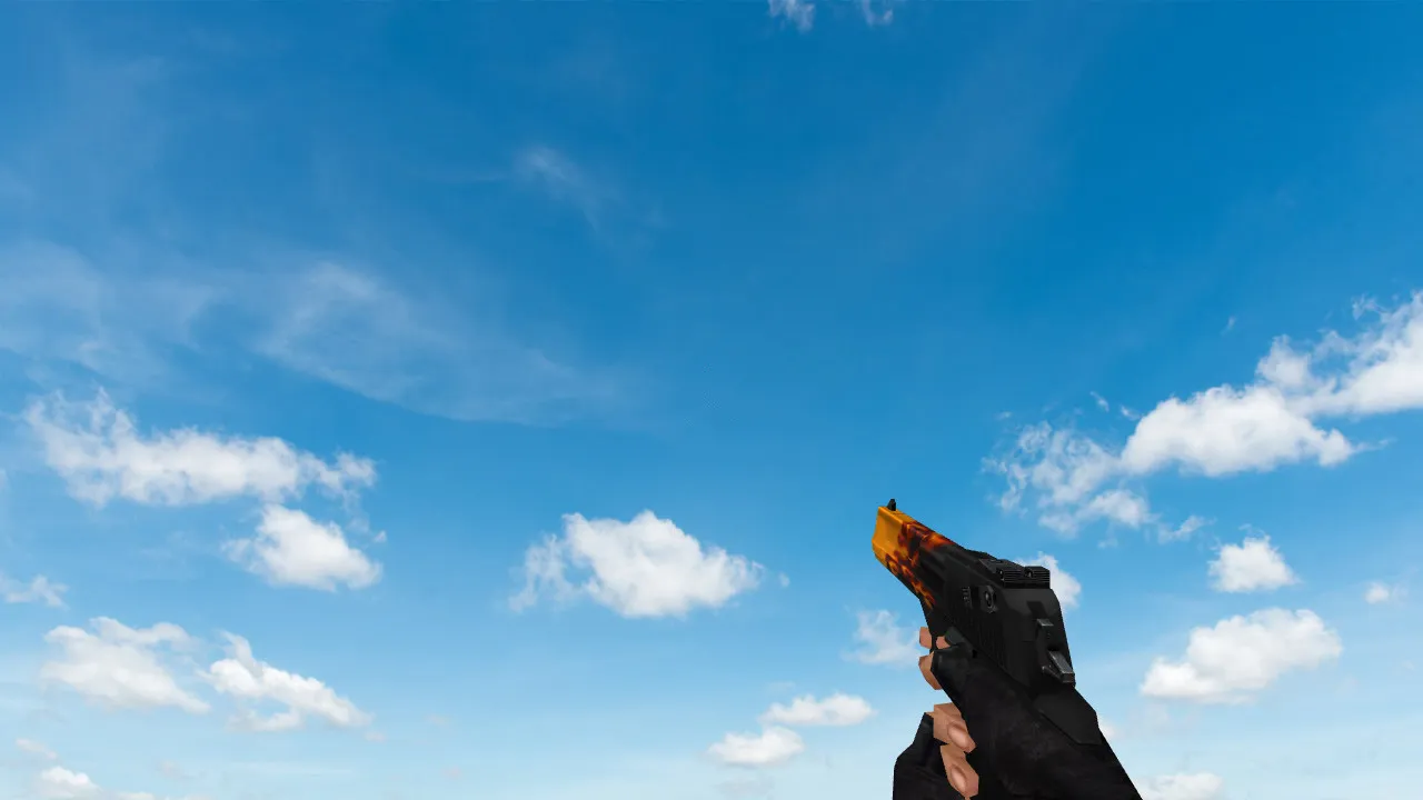 Модель «Стандартный Deagle Пламя» для CS 1.6: Обзор и Скачивание - скриншот 1
