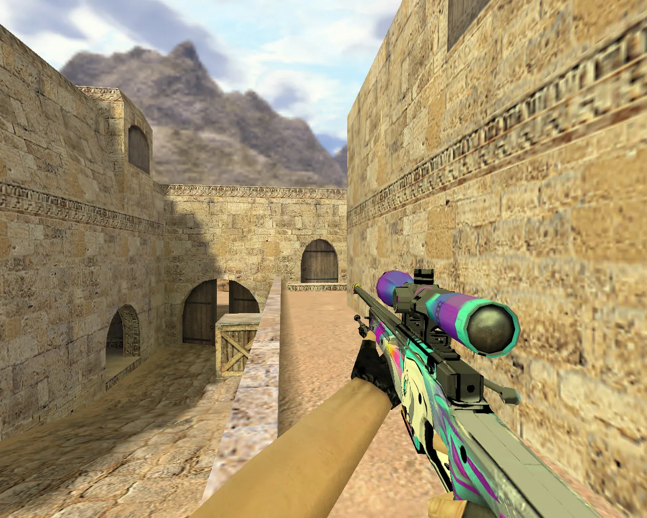 Модель AWP Единорог для CS 1.6: уникальный скин для истинных ценителей - скриншот 3