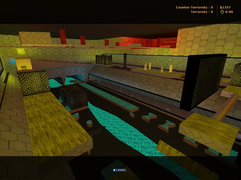 Карта deathrun_collor_fg для CS 1.6: тактика за CT и T, точки, .nav, оптимизация wpoly/epoly, без вирусов - скриншот 4
