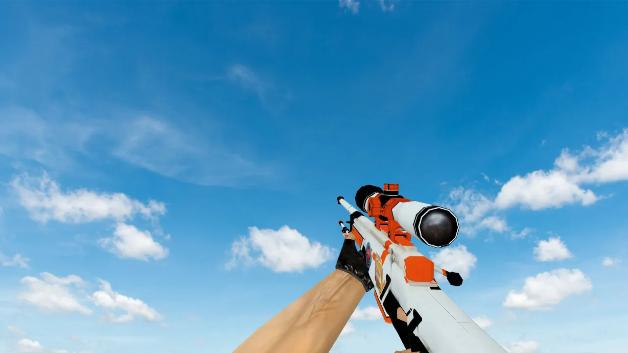 Модель AWP «Азимов» с наклейками для CS 1.6 — скриншот 3